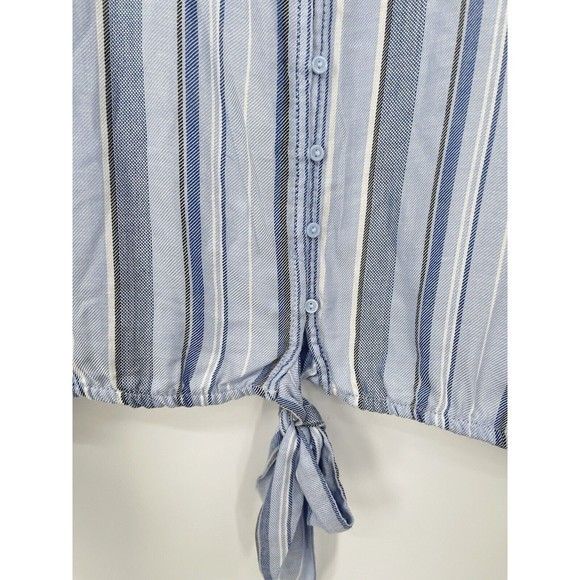 Ana a new approach  Button Down  Loose Sleeve  V-Neck shirt Size M - Picture 3 of 7